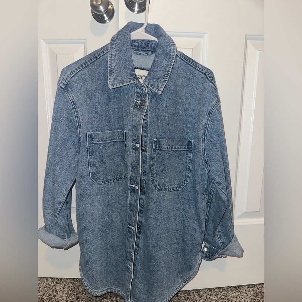 Oversized Abercrombie & Fitch Denim Jacket